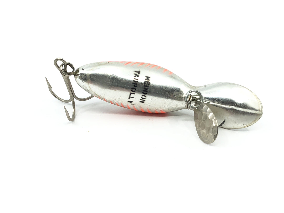 Heddon Tadpolly Silver with Orange Ribs Color