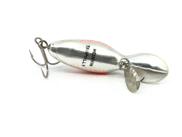 Heddon Tadpolly Silver with Orange Ribs Color