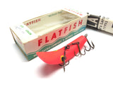 Helin Vintage Flatfish X4 RFL Red Fluorescent Color with Box and Paperwork