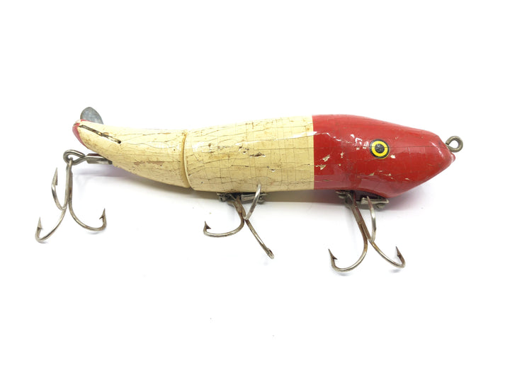 C.C. Roberts Mudpuppy Vintage Musky Lure Red White