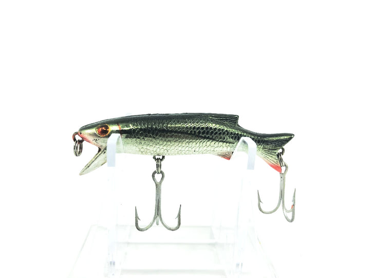 Doll Fish Shal-A-Miner Silver and Green Minnow