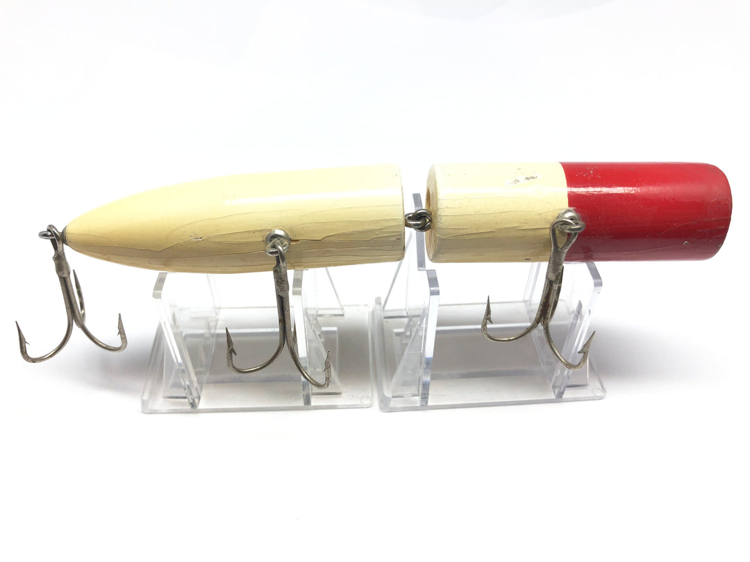 Makinen Red White Scale Series M-12 Jointed Makilure Wooden Lure
