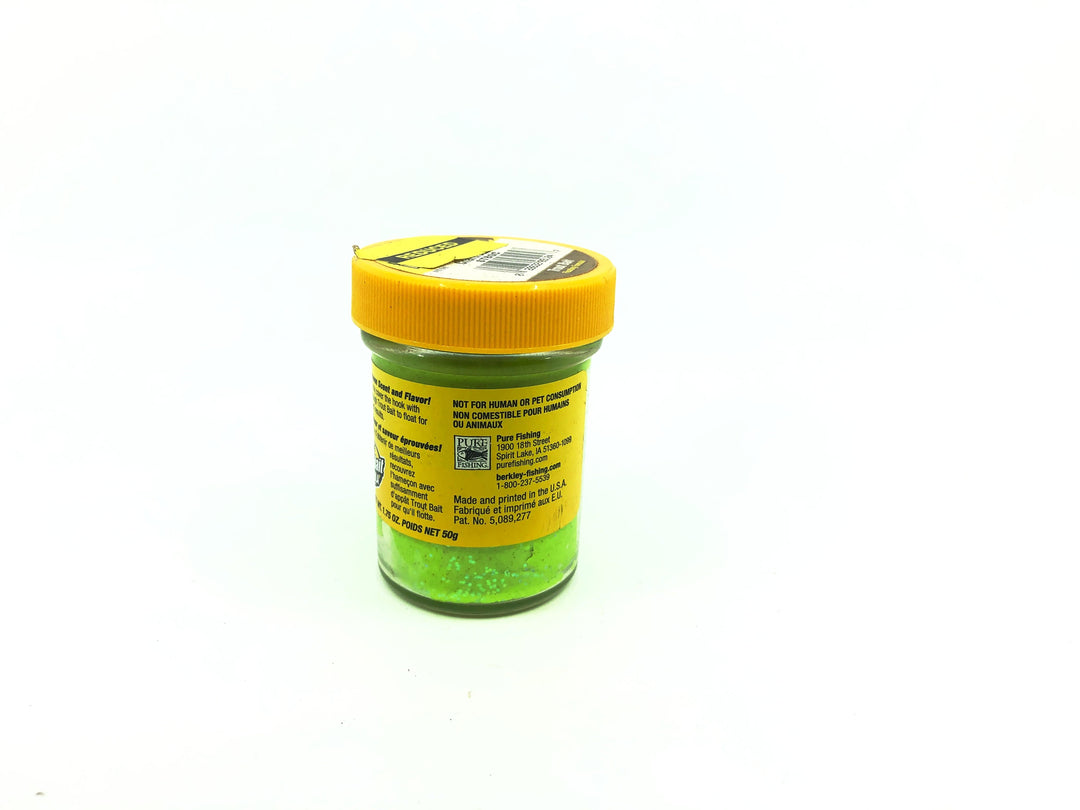 Berkley PowerBait Extra Scent Glitter Trout Bait, Chartreuse Color