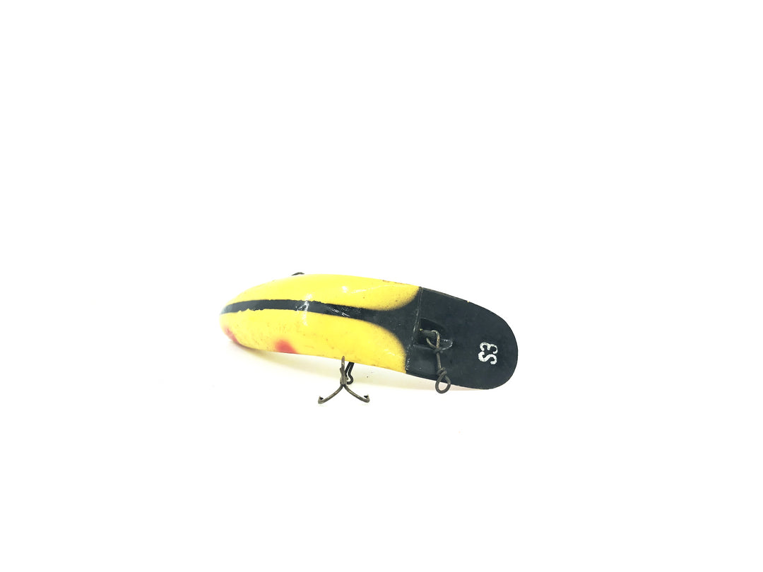 Helin Flatfish S3 Vintage Flatfish YB Yellow Red Tip Black Stripe Color