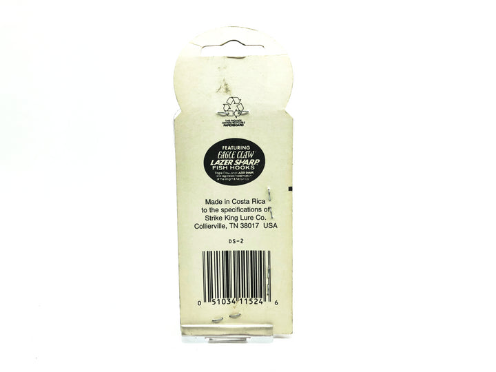 Strike King Diamond Shad Black Back Color New on Card