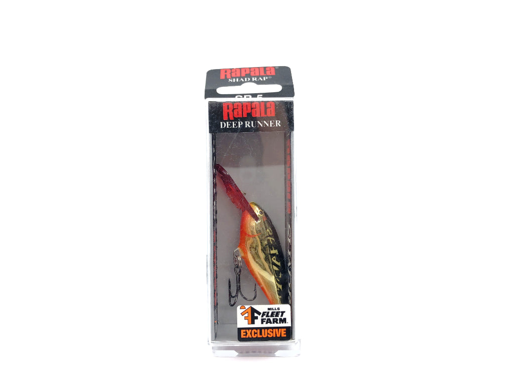 Rapala Shad Rap SR05-GCHT Gold Chrome Tiger Exclusive Fleet Farm Color New in Box Old Stock