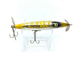 Heddon Dying Flutter Silver and Yellow Color