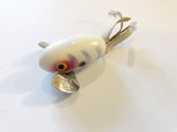 Falls Bait Company Fish 'N Fool White with Silver Ribs and Red Dots