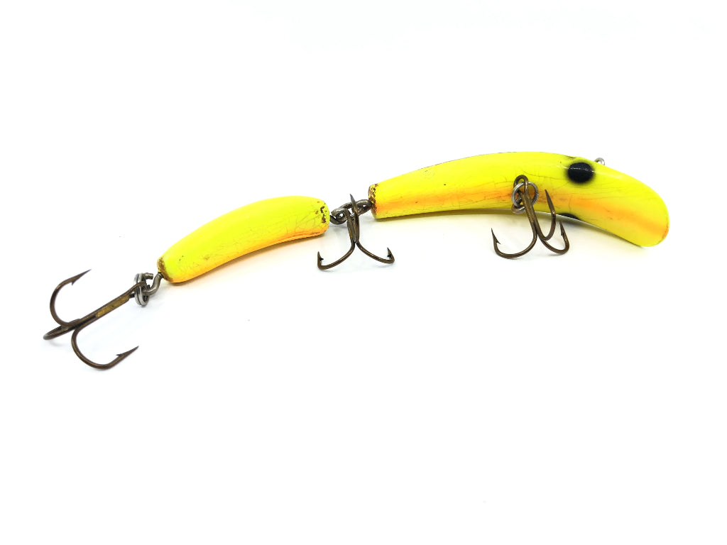 Kwikfish Jointed K10J OCH Chartreuse with Orange Fluorescent Stripes and Black Eyes