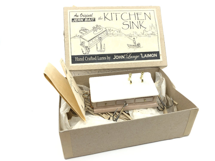 An Original JERK BAIT the KITCHEN SINK Lure by John Lunge Laimon with Box Novelty Lure