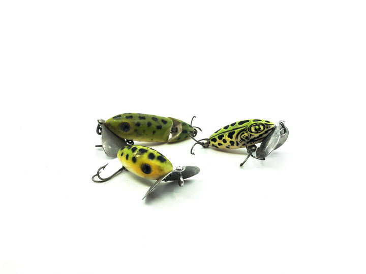 Arbogast Jitterbug Frog 3 Pack Colors