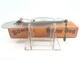 Vintage Wooden Bomber Water Dog 1640 Silver Shad Color with Box