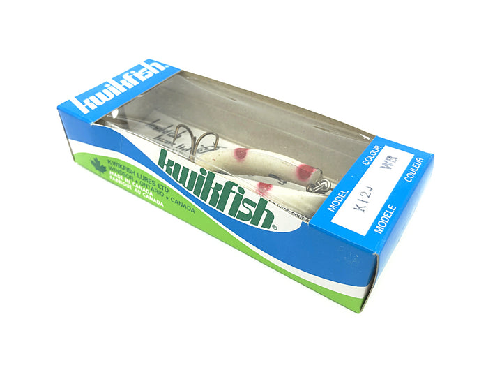 Pre Luhr-Jensen Kwikfish Jointed K12J WB White Black Stripe Color New in Box Old Stock
