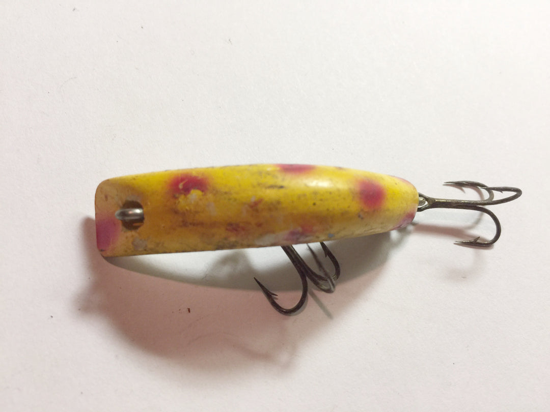 Lazy Ike Lure Yellow with Red Spots