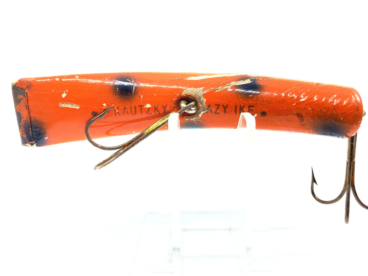 Vintage Kautzky Wooden Husky Lazy Ike 4 KL-47 OS Orange Spot