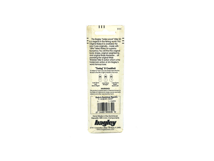 Bagley Killer Balsa 3 KB3R-H69T Hot Tiger Color, New on Card