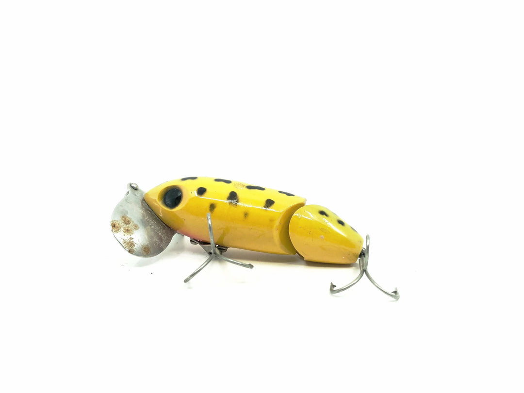 Arbogast Jointed Jitterbug Frog/Yellow Belly Color