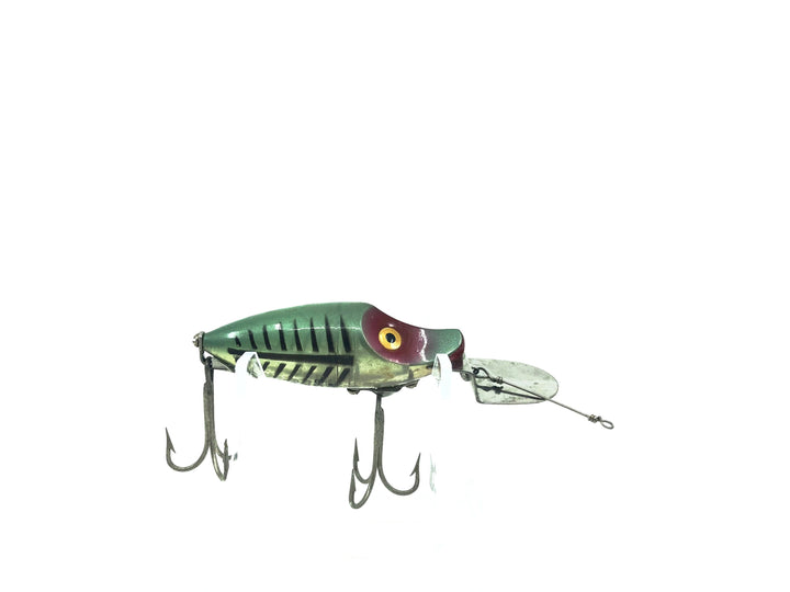 Heddon Go-Deeper River Runt Spook D9010 XRG Green Shore Minnow Color
