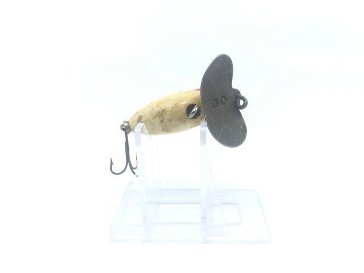 Arbogast Jitterbug Mini Red and White Color Warrior Missing Front Hook