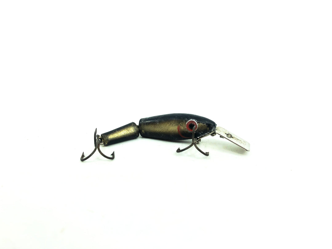 L & S Spin Mirrolure Shad, Black Back/Black Belly/Gold Scale Color