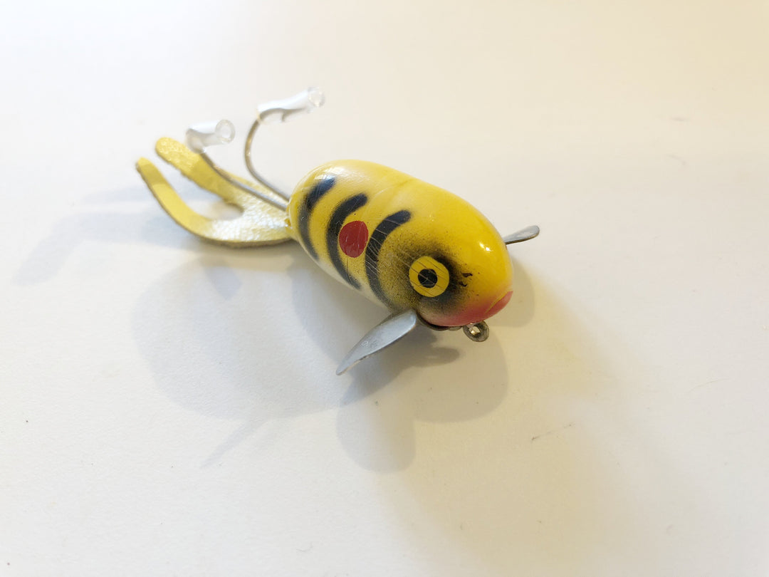 Falls Bait Company Fish 'N Fool Yellow with Black Ribs and Red Dot