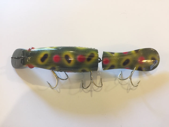 Drifter Tackle The Believer 8" Jointed Musky Lure Frog with Crackle Belly Pattern