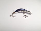 Heddon Tiny Tad Metallic Silver with Blue and Blue Scales