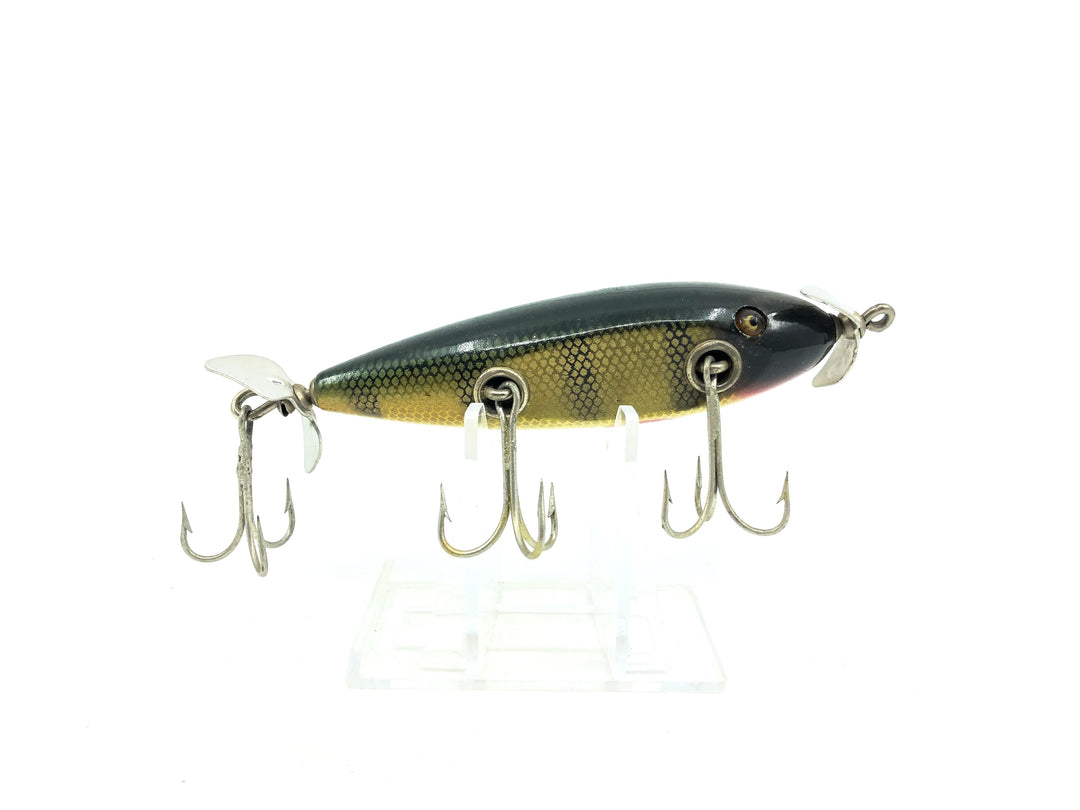 Creek Chub Wooden 1500 Injured Minnow, Perch Scale Color 1501