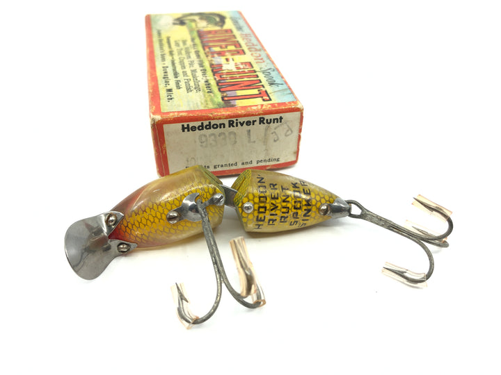 Heddon Jointed Sinking River Runt 9330 L Perch Color with Box