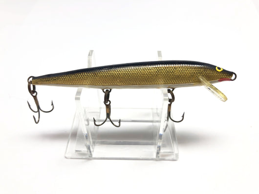 Rapala Minnow Finland Black Gold and White