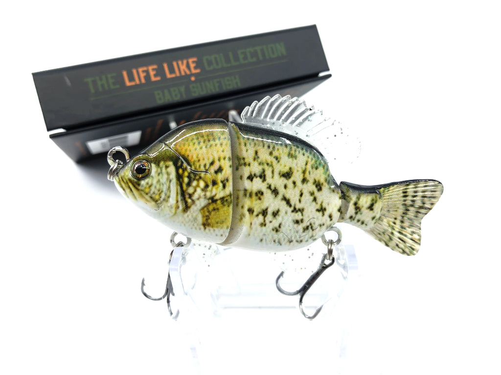 Mother Nature Lure Swimbait Baby Sunfish Series White Crappie Color New in Box