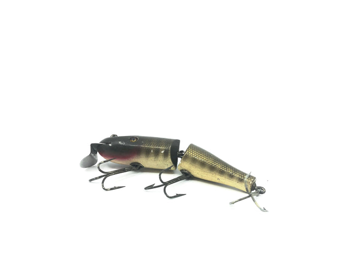 Creek Chub 2600 Jointed Pikie Minnow in Pikie Color Wooden Lure Glass Eyes