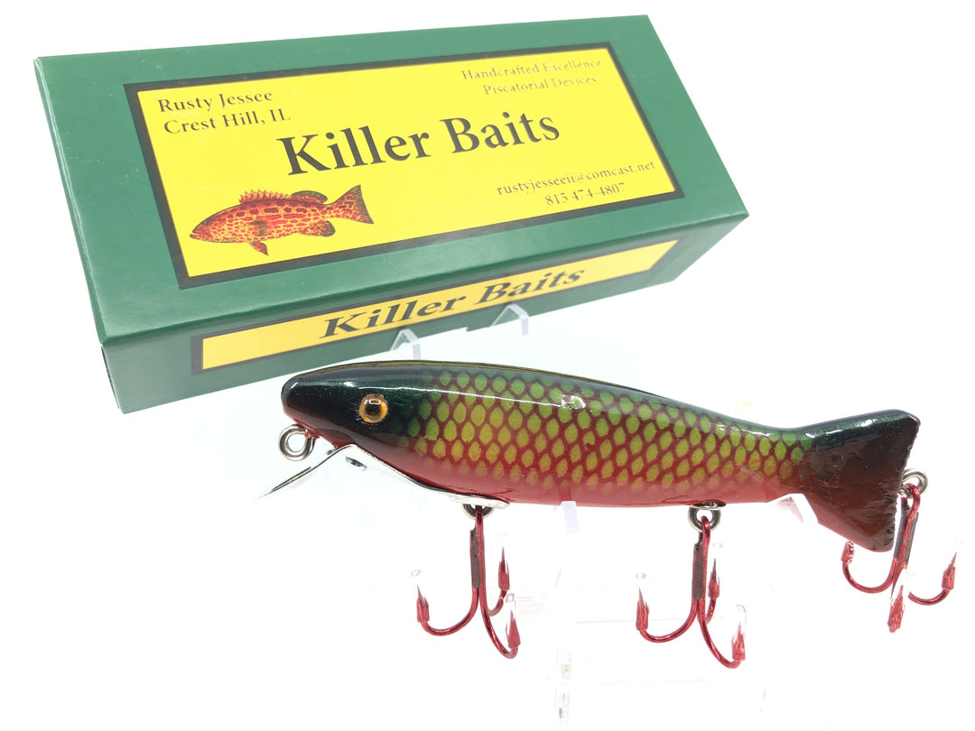 Rusty Jessee Killer Baits Trout Caster Model in Deep Blue Yellow Scale Color 2019