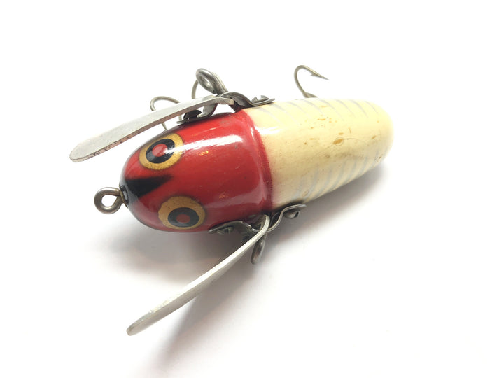 Heddon Crazy Crawler Red Head White Shore Color