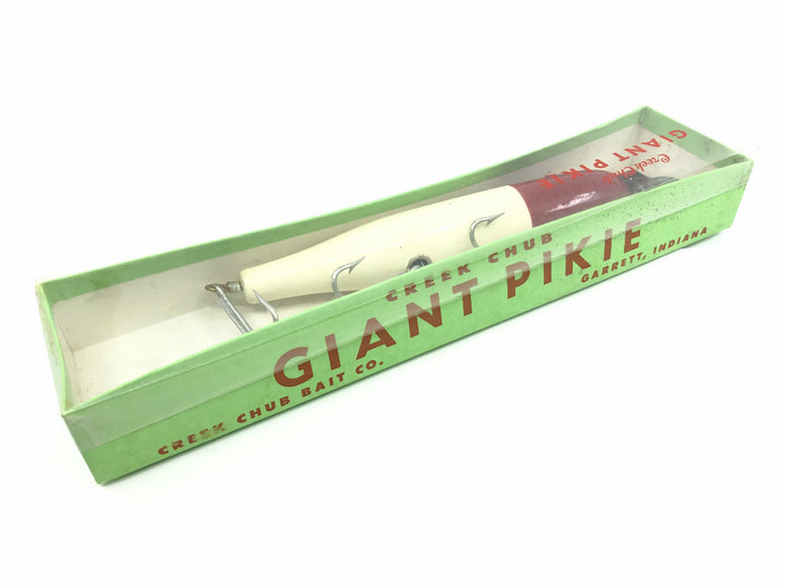 Creek Chub Giant Straight Pikie 6002 Red Head White Color New with Box