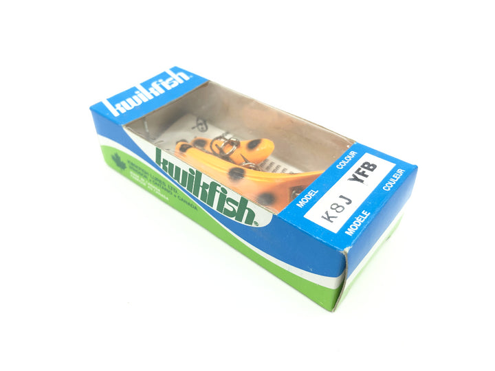 Kwikfish Jointed K8J YFB Yellow Fluorescent Black Spots Color New in Box Old Stock