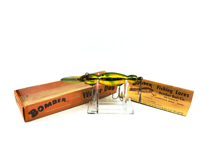 Wooden Bomber Water Dog 16ME Metagold Green Back Color with Box