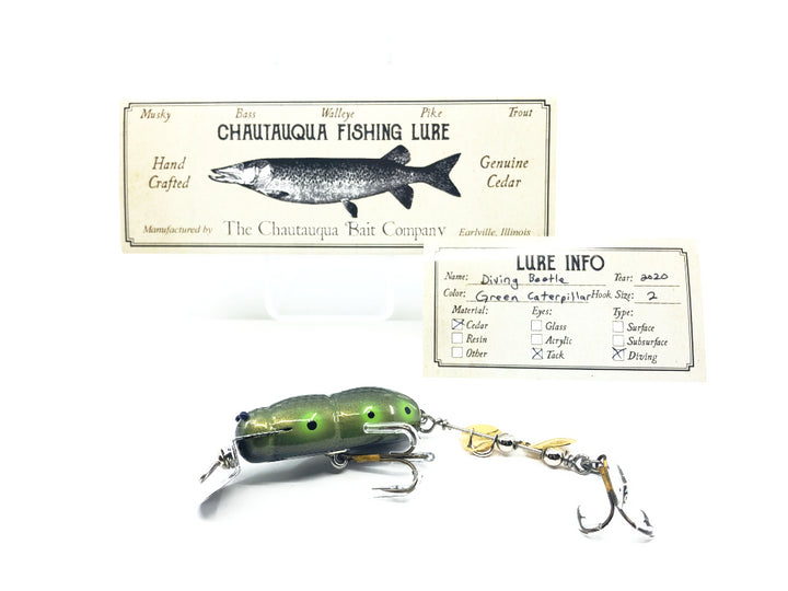 Chautauqua Custom Diving Beetle with Factory Lip GreenCaterpillar Color