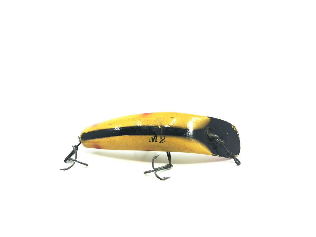 Helin Wooden Flatfish M2 YB Yellow Black Stripe/Red Tip Color