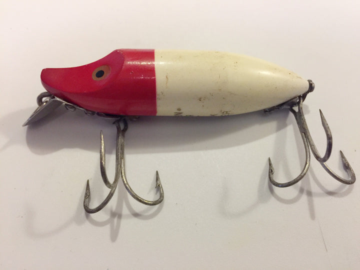 Heddon River Runt Red Head White Body Spook Floater