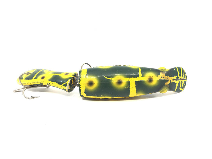 Drifter Tackle The Believer 8" Jointed Musky Lure Color Yellow Splatter Frog