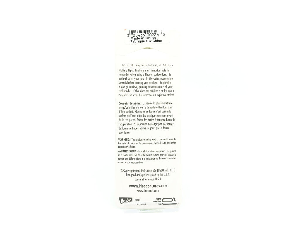 Heddon Baby Torpedo NPB Blue Shiner Color New on Card