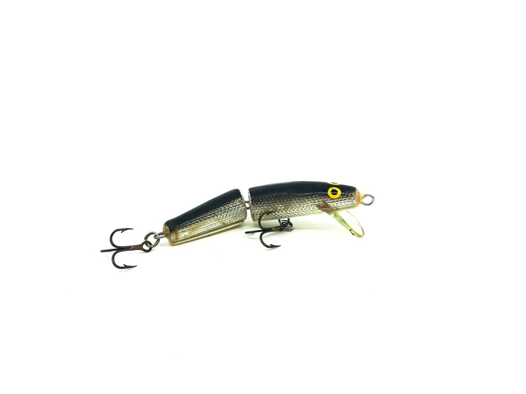 Jointed Floating Minnow, Silver/Black Back