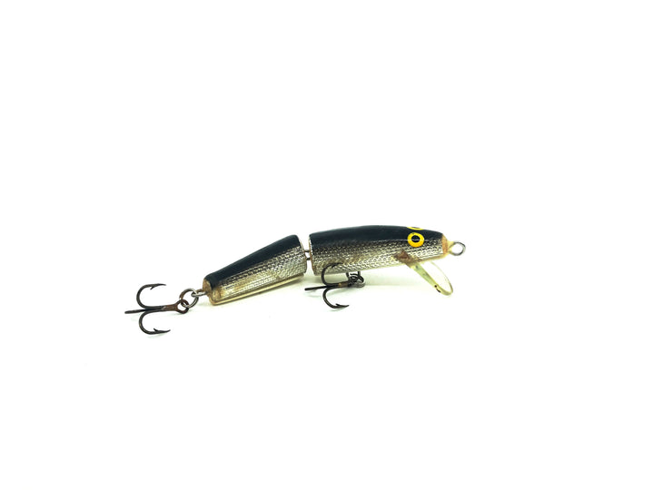 Jointed Floating Minnow, Silver/Black Back