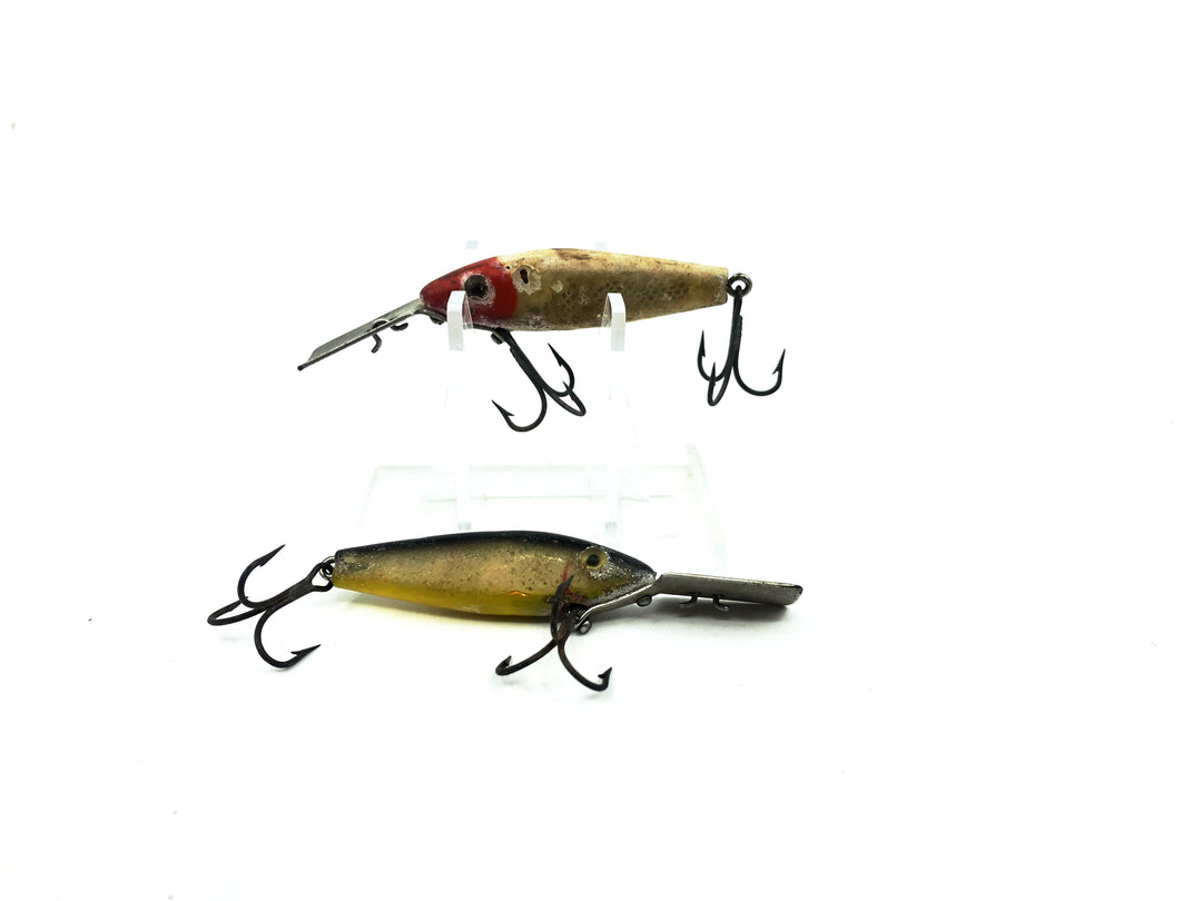 L & S 2M Mirrolure Sinker Combo, Red/White and Silver Relfector/Black Back Color