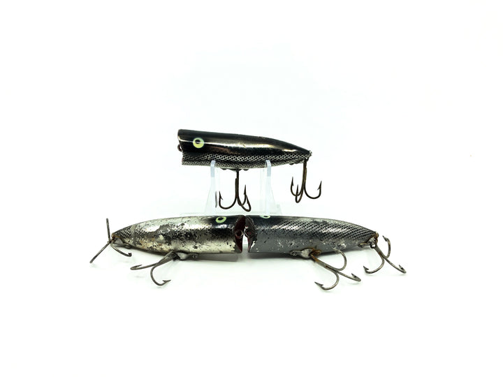 Heddon Chugger Spook 9542 Trio, NBL Black Shiner Color