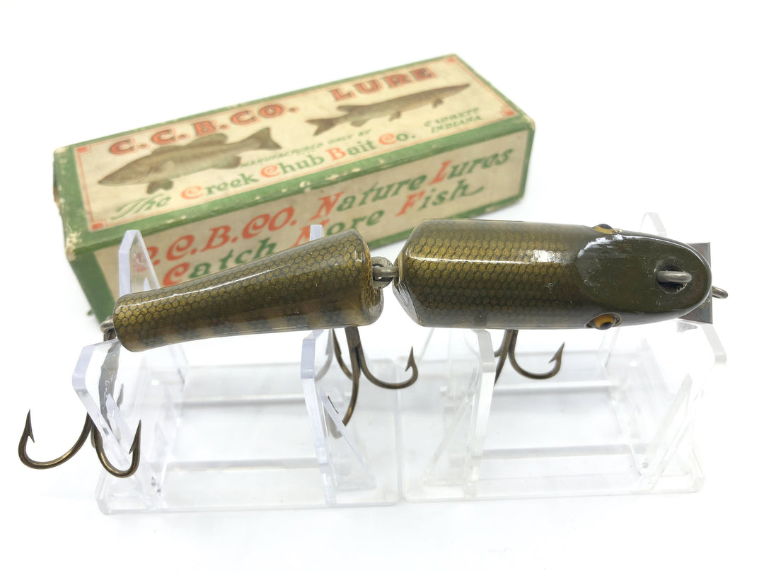Creek Chub Jointed Pikie 2600 in Box Wooden Lure GE DLT