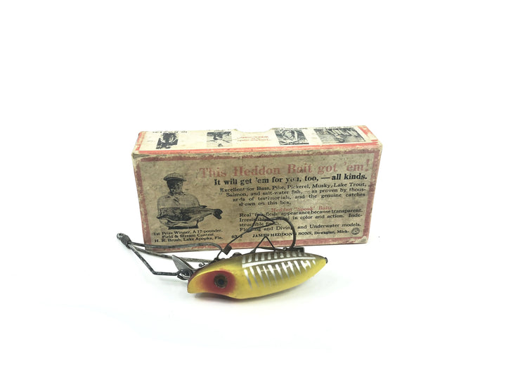 Heddon River Runt No-Snag N9910XRY Yellow Shore Color with Brush Box / Paper