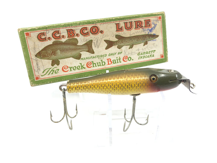 Creek Chub 904 Baby Pikie in Rare NRA Stamped Box Golden Shiner Color
