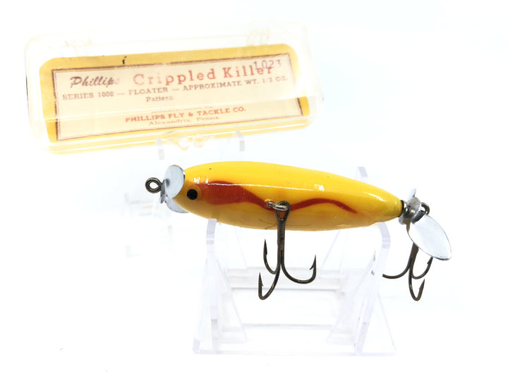Vintage Phillips Crippled Killer Yellow Waterwave Color with Box